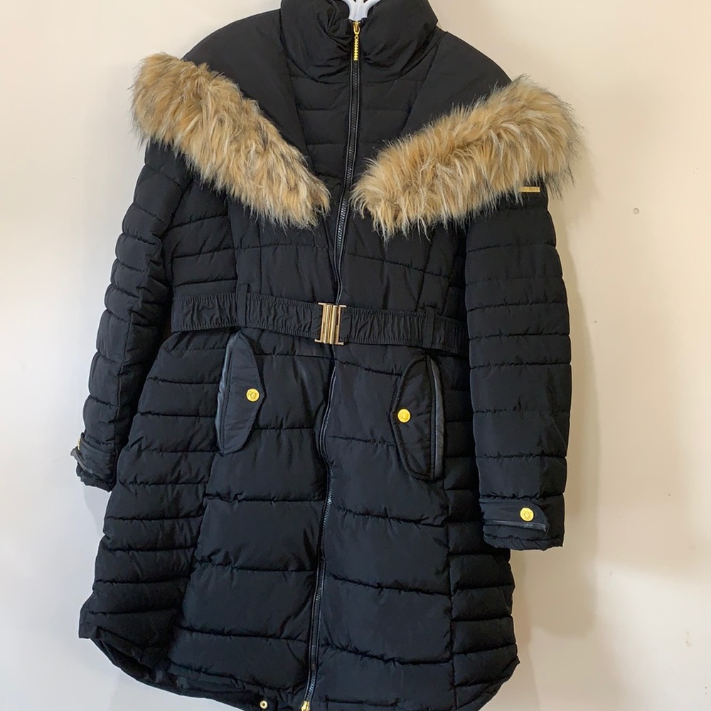 EUC Rocawear belted puffer jacket black XL